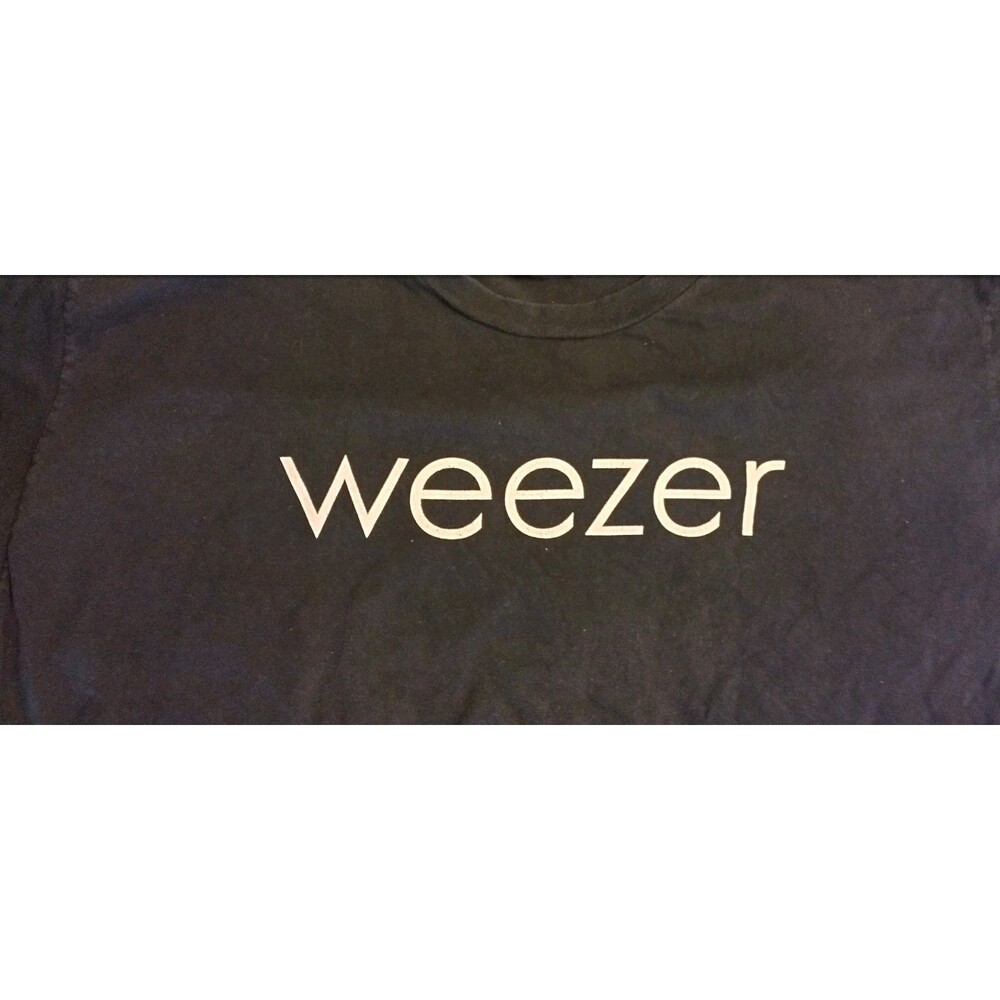 Weezer Spell Out  VTG 1990's T-Shirt Mens Size XL Black Grail Missing Tag